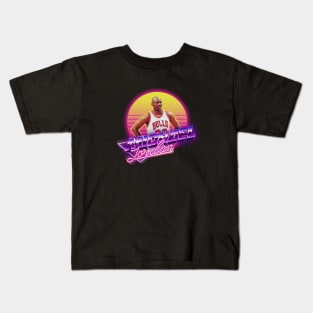 Michael Jordan [Retrowave] Kids T-Shirt